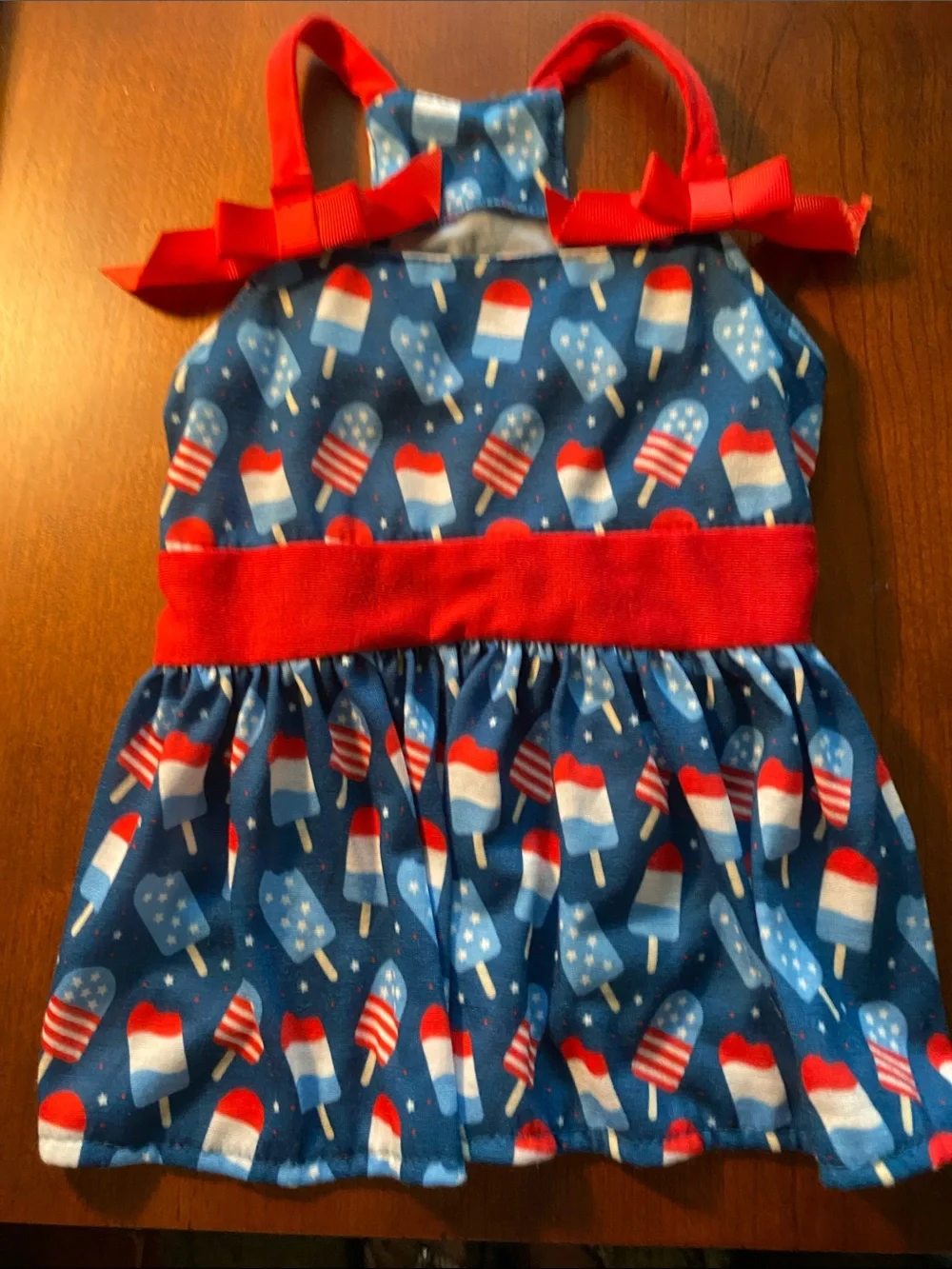 Patriotic Red, White & Blue Popsicle Sundress